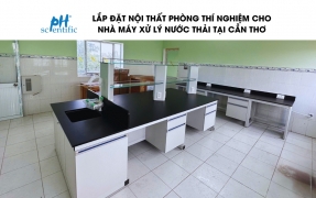 LẮP ĐẶT NỘI THẤT PHÒNG THÍ NGHIỆM CHO NHÀ MÁY XỬ LÝ NƯỚC THẢI TẠI CẦN THƠ
