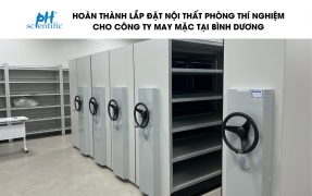 HOÀN THÀNH LẮP ĐẶT NỘI THẤT PHÒNG THÍ NGHIỆM CHO CÔNG TY MAY MẶC TẠI BÌNH DƯƠNG