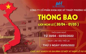 THÔNG BÁO LỊCH NGHỈ LỄ 30/04 VÀ QUỐC TẾ LAO ĐỘNG 01/05
