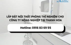 LẮP ĐẶT NỘI THẤT PHÒNG THÍ NGHIỆM CHO  CÔNG TY NÔNG NGHIỆP TẠI THANH HÓA