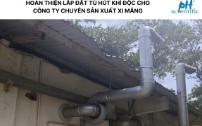 HOÀN THIỆN LẮP ĐẶT TỦ HÚT KHÍ ĐỘC CHO CÔNG TY CHUYÊN SẢN XUẤT XI MĂNG