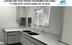 LẮP ĐẶT NỘI THẤT PHÒNG THÍ NGHIỆM CHO CÔNG TY SẢN XUẤT DƯỢC PHẨM TẠI TP.HCM