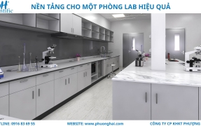 Bàn Thí Nghiệm Trung Tâm & Áp Tường – Nền Tảng Cho Một Phòng Lab Hiệu Quả