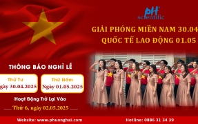 THÔNG BÁO NGHỈ LỄ GIẢI PHÓNG MIỀN NAM  30/04 & QUỐC TẾ LAO ĐỘNG 01/05